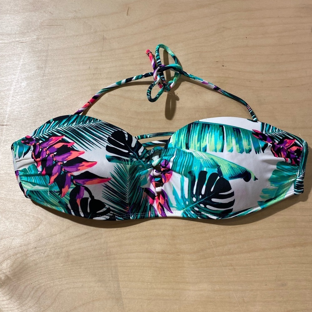NOBO Tropical Print Bikini Top size Large (11-13) (AL) - Picture 6 of 15